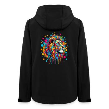 Lion - Women’s Recycled Softshell Jacket by Stanley/Stella - black - Back - AI Model Female 172 light (172cm)