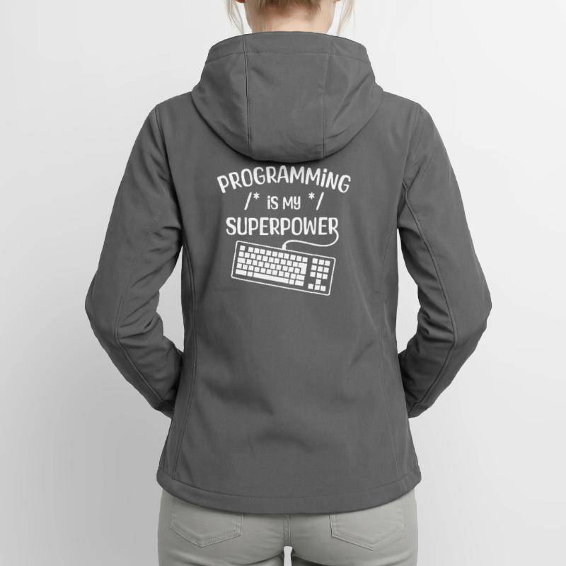 Computerfreak Developer Statement Coden Informatik Frauen Recycelte Softshelljacke von Stanley/Stella