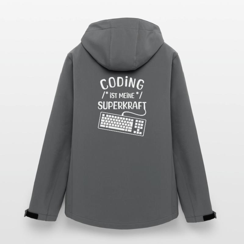 Code Scripting Statement Computergeek Developer Women’s Recycled Softshell Jacket by Stanley/Stella