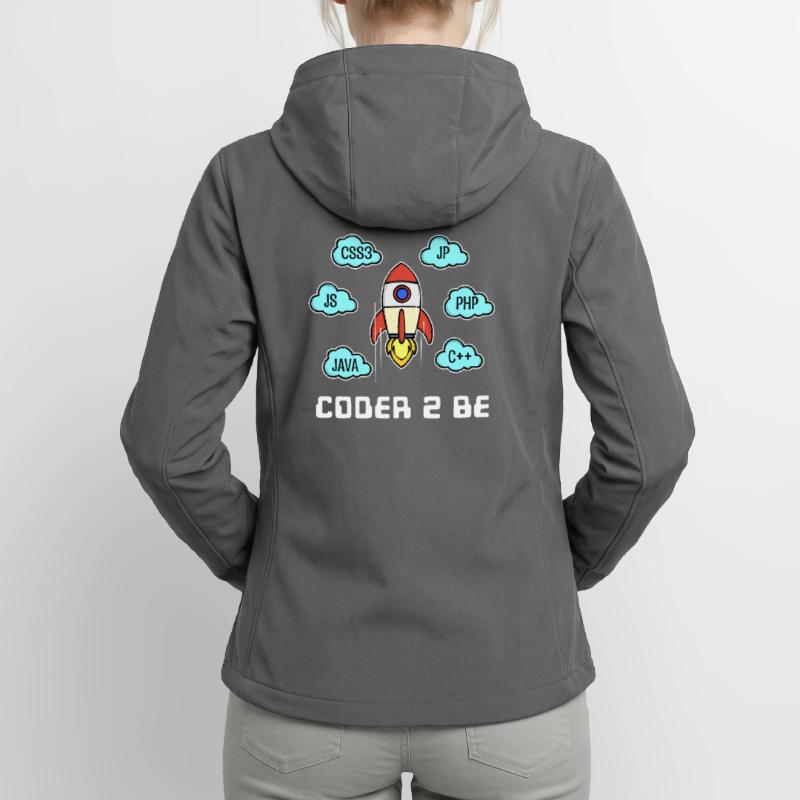 Déclaration du développeur Css Php Java C++ Programmeur Veste softshell femme recyclée Stanley/Stella