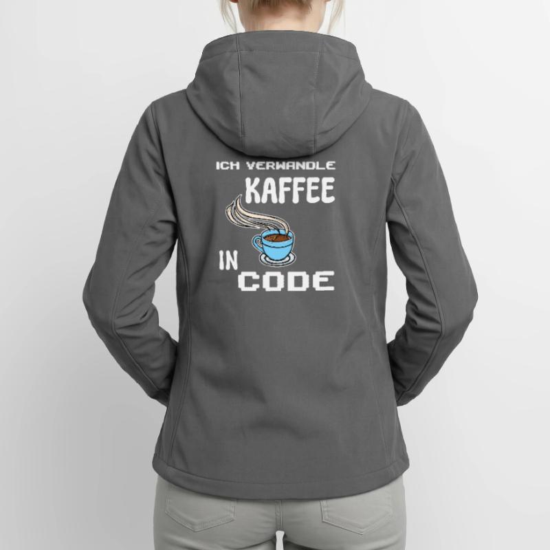 Développeur Computergeek Statement Codage Scripting Veste softshell femme recyclée Stanley/Stella