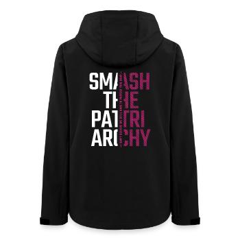 Briser le patriarcat - Lutter pour l’égalité - Veste softshell femme recyclée Stanley/Stella - noir - Dos - AI Model Female 172 light (172cm)