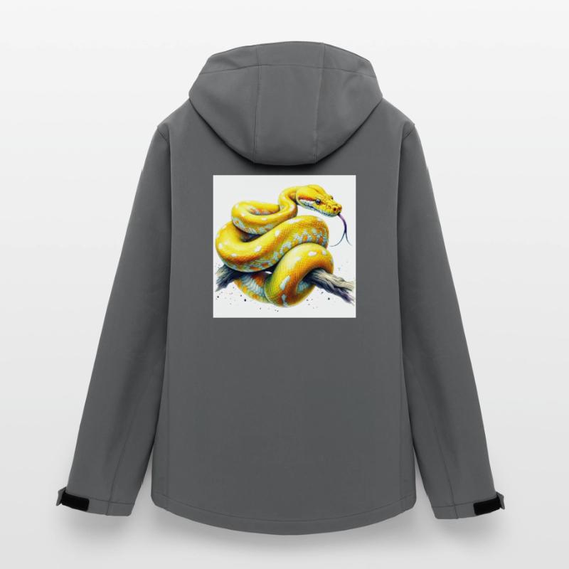 Gelbe Python Frauen Recycelte Softshelljacke von Stanley/Stella