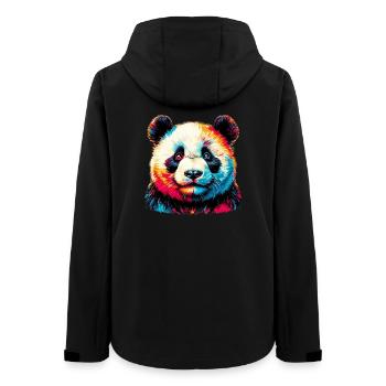 Panda - Frauen Recycelte Softshelljacke von Stanley/Stella - Schwarz - Hinten - AI Model Female 172 light (172cm)