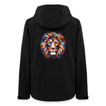 Lion - Women’s Recycled Softshell Jacket by Stanley/Stella - black - Back - AI Model Female 172 light (172cm)