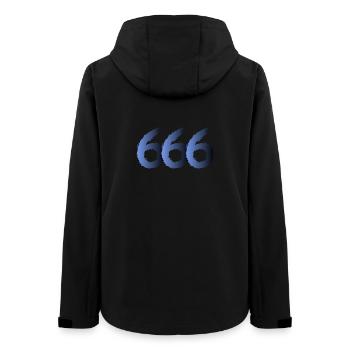 666 Satan Symbol - Devil - Evil - Women’s Recycled Softshell Jacket by Stanley/Stella - black - Back - AI Model Female 172 light (172cm)