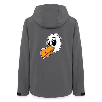 Oiseau Mouette Mer du Nord - Veste softshell femme recyclée Stanley/Stella - charbon - Dos - AI Model Female 172 light (172cm)