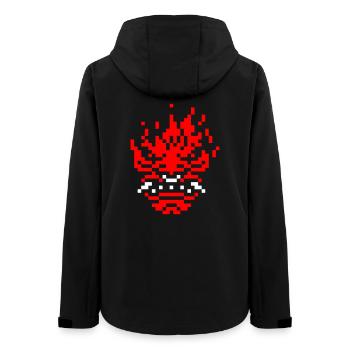 8bit pixel oni - Women’s Recycled Softshell Jacket by Stanley/Stella - black - Back - AI Model Female 172 light (172cm)
