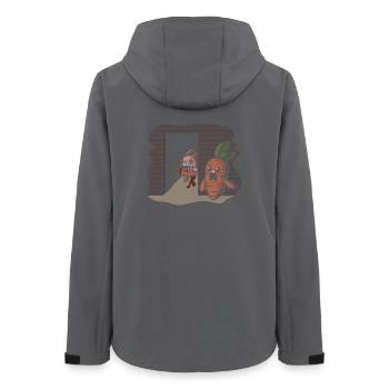 Karotten-Serienmörder-Kaninchen - Frauen Recycelte Softshelljacke von Stanley/Stella - Anthrazit - Hinten - AI Model Female 172 light (172cm)