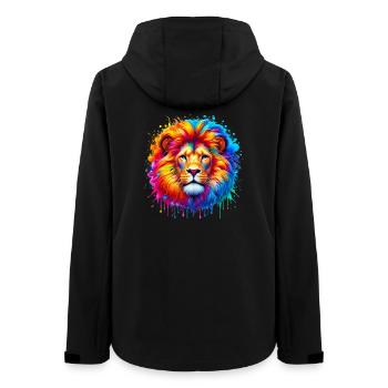 Lion - Women’s Recycled Softshell Jacket by Stanley/Stella - black - Back - AI Model Female 172 light (172cm)