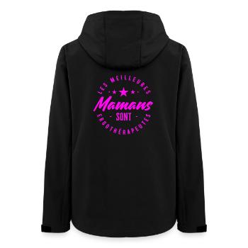 les meilleures mamans sont ergothérapeutes - Veste softshell femme recyclée Stanley/Stella - noir - Dos - AI Model Female 172 light (172cm)