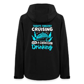 Kreuzfahrt Urlaub Trinken - Frauen Recycelte Softshelljacke von Stanley/Stella - Schwarz - Hinten - AI Model Female 172 light (172cm)