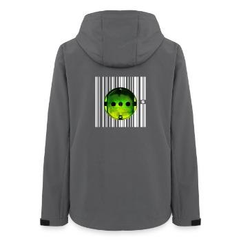 SPOT - HERO - Women’s Recycled Softshell Jacket by Stanley/Stella - anthracite - Back - AI Model Female 172 light (172cm)