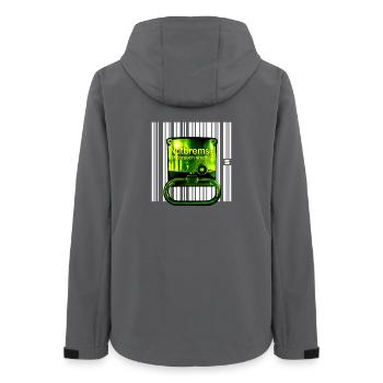 SPOT - STOP - Women’s Recycled Softshell Jacket by Stanley/Stella - anthracite - Back - AI Model Female 172 light (172cm)