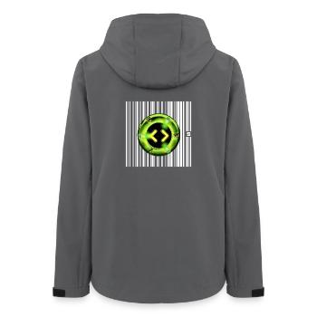 SPOT - BEREIT - Frauen Recycelte Softshelljacke von Stanley/Stella - Anthrazit - Hinten - AI Model Female 172 light (172cm)