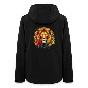 Lion - Women’s Recycled Softshell Jacket by Stanley/Stella - black - Back - AI Model Female 172 light (172cm)