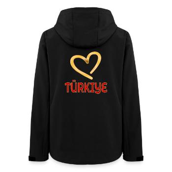 TÜRKIYE HEART TURKEY - Women’s Recycled Softshell Jacket by Stanley/Stella - black - Back - AI Model Female 172 light (172cm)