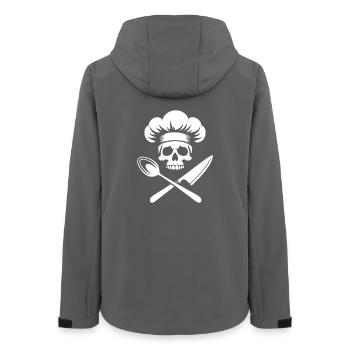 chef pirate cuisinier - Veste softshell femme recyclée Stanley/Stella - charbon - Dos - AI Model Female 172 light (172cm)