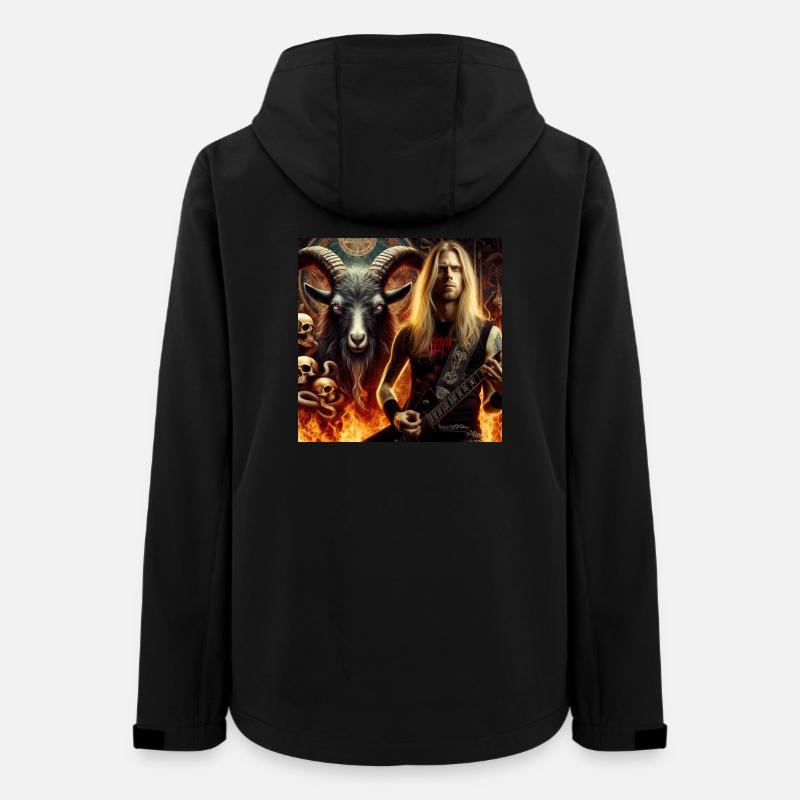 Infernal-Gitarrist - Frauen Recycelte Softshelljacke von Stanley/Stella - Schwarz