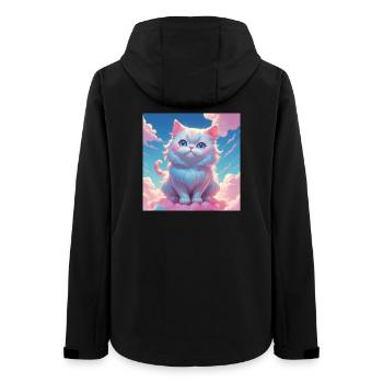 Kitten - Women’s Recycled Softshell Jacket by Stanley/Stella - black - Back - AI Model Female 172 light (172cm)