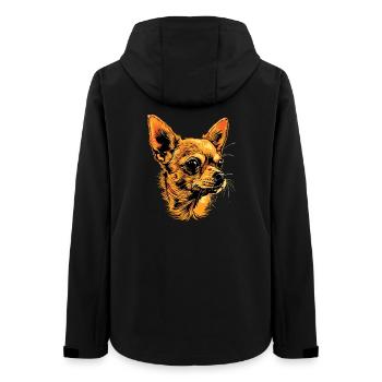 Maîtresse de chien chihuahua J’aime les chihuahuas mignons - Veste softshell femme recyclée Stanley/Stella - noir - Dos - AI Model Female 172 light (172cm)