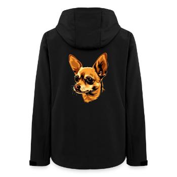 Maîtresse de chien chihuahua J’aime les chihuahuas mignons - Veste softshell femme recyclée Stanley/Stella - noir - Dos - AI Model Female 172 light (172cm)