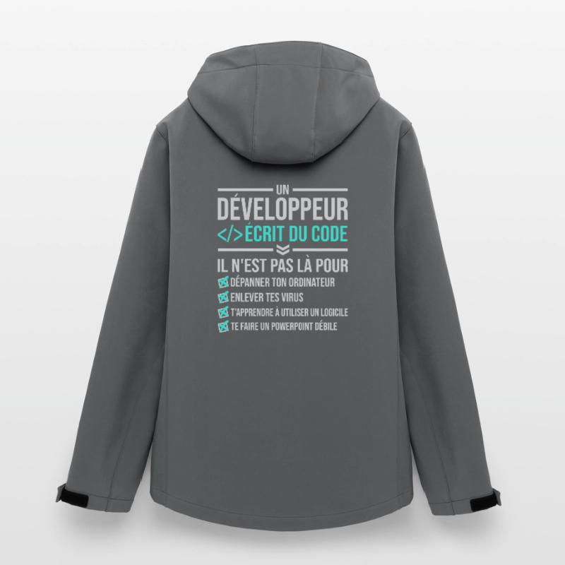 Developer Writing Code Women’s Recycled Softshell Jacket by Stanley/Stella