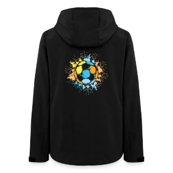 Football Soleil Couleurs Couleur Explosion Équipe de ballon - Veste softshell femme recyclée Stanley/Stella - noir - Dos - AI Model Female 172 light (172cm)