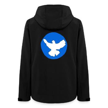 Friedenstaube - Frauen Recycelte Softshelljacke von Stanley/Stella - Schwarz - Hinten - AI Model Female 172 light (172cm)