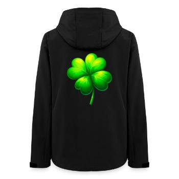 Trèfle à quatre feuilles - Veste softshell femme recyclée Stanley/Stella - noir - Dos - AI Model Female 172 light (172cm)