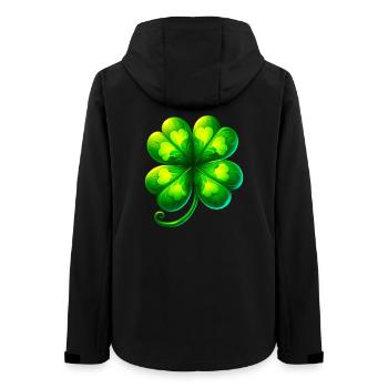 Trèfle à quatre feuilles - Veste softshell femme recyclée Stanley/Stella - noir - Dos - AI Model Female 172 light (172cm)