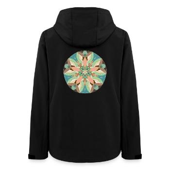 Fisch und Mond - Frauen Recycelte Softshelljacke von Stanley/Stella - Schwarz - Hinten - AI Model Female 172 light (172cm)