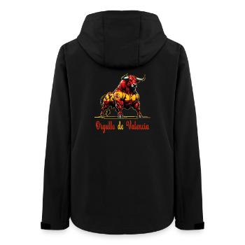 The pride Valencia flag design - Women’s Recycled Softshell Jacket by Stanley/Stella - black - Back - AI Model Female 172 light (172cm)
