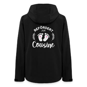 Befördert zur Cousine Stolze Cousine - Frauen Recycelte Softshelljacke von Stanley/Stella - Schwarz - Hinten - AI Model Female 172 light (172cm)