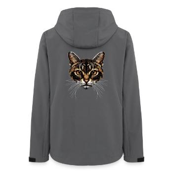 Bengal Katze Leopard Cat Leopardette Bengal Katzen - Frauen Recycelte Softshelljacke von Stanley/Stella - Anthrazit - Hinten - AI Model Female 172 light (172cm)