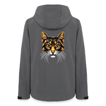 Bengal Katze Leopard Cat Leopardette Bengal Katzen - Frauen Recycelte Softshelljacke von Stanley/Stella - Anthrazit - Hinten - AI Model Female 172 light (172cm)