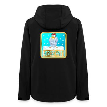MIR IST KALT WINTER HÜHNER - Frauen Recycelte Softshelljacke von Stanley/Stella - Schwarz - Hinten - AI Model Female 172 light (172cm)
