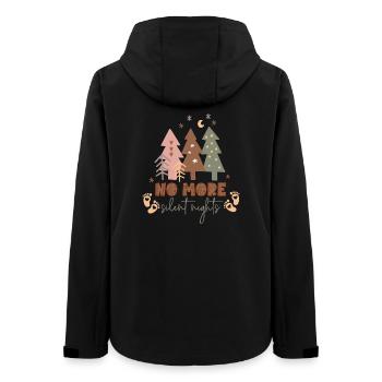 Boho Lustige Weihnachten Schwangerschaft Ankündigung - Frauen Recycelte Softshelljacke von Stanley/Stella - Schwarz - Hinten - AI Model Female 172 light (172cm)