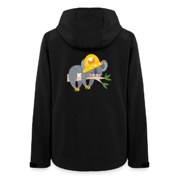 ARTISAN KOALA BEAR - Women’s Recycled Softshell Jacket by Stanley/Stella - black - Back - AI Model Female 172 light (172cm)