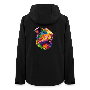 Meerschweinchen Nagetiere Capybara Süßes Nager - Frauen Recycelte Softshelljacke von Stanley/Stella - Schwarz - Hinten - AI Model Female 172 light (172cm)