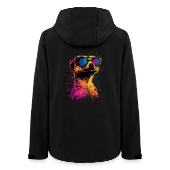 Lunettes de soleil suricate coloré mignon suricate - Veste softshell femme recyclée Stanley/Stella - noir - Dos - AI Model Female 172 light (172cm)