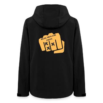 Graphique de la carte des poings - Veste softshell femme recyclée Stanley/Stella - noir - Dos - AI Model Female 172 light (172cm)