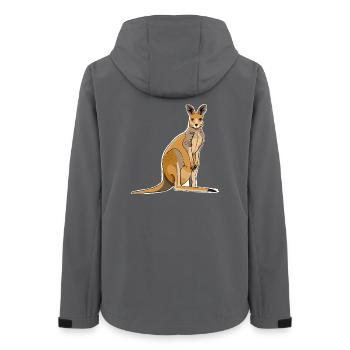 Kangourou - Veste softshell femme recyclée Stanley/Stella - charbon - Dos - AI Model Female 172 light (172cm)