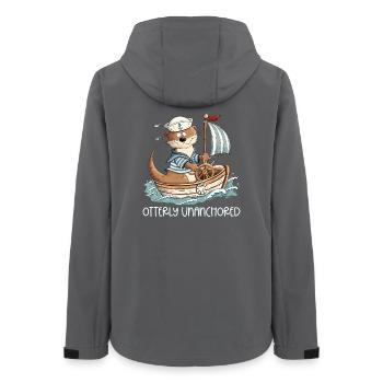 Otter Boat Voilier - Veste softshell femme recyclée Stanley/Stella - charbon - Dos - AI Model Female 172 light (172cm)