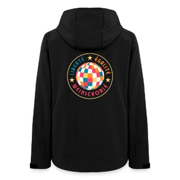 Liberté Egalité Wine Spritzer - Veste softshell femme recyclée Stanley/Stella - noir - Dos - AI Model Female 172 light (172cm)