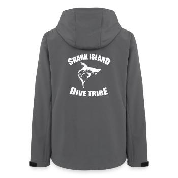 SHARK ISLAND DIVE TRIBE - Women’s Recycled Softshell Jacket by Stanley/Stella - anthracite - Back - AI Model Female 172 light (172cm)