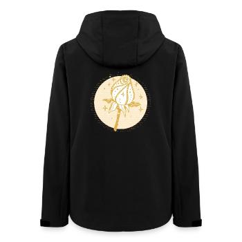 In Erinnerung - Frauen Recycelte Softshelljacke von Stanley/Stella - Schwarz - Hinten - AI Model Female 172 light (172cm)