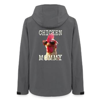 Poulet Maman Poulet Maman Femme du fermier Poules Fête des mères - Veste softshell femme recyclée Stanley/Stella - charbon - Dos - AI Model Female 172 light (172cm)