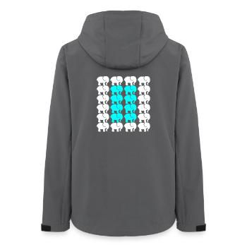 ÉLÉPHANT - Veste softshell femme recyclée Stanley/Stella - charbon - Dos - AI Model Female 172 light (172cm)