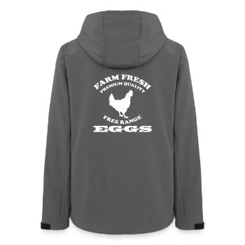 EGGS - Frauen Recycelte Softshelljacke von Stanley/Stella - Anthrazit - Hinten - AI Model Female 172 light (172cm)